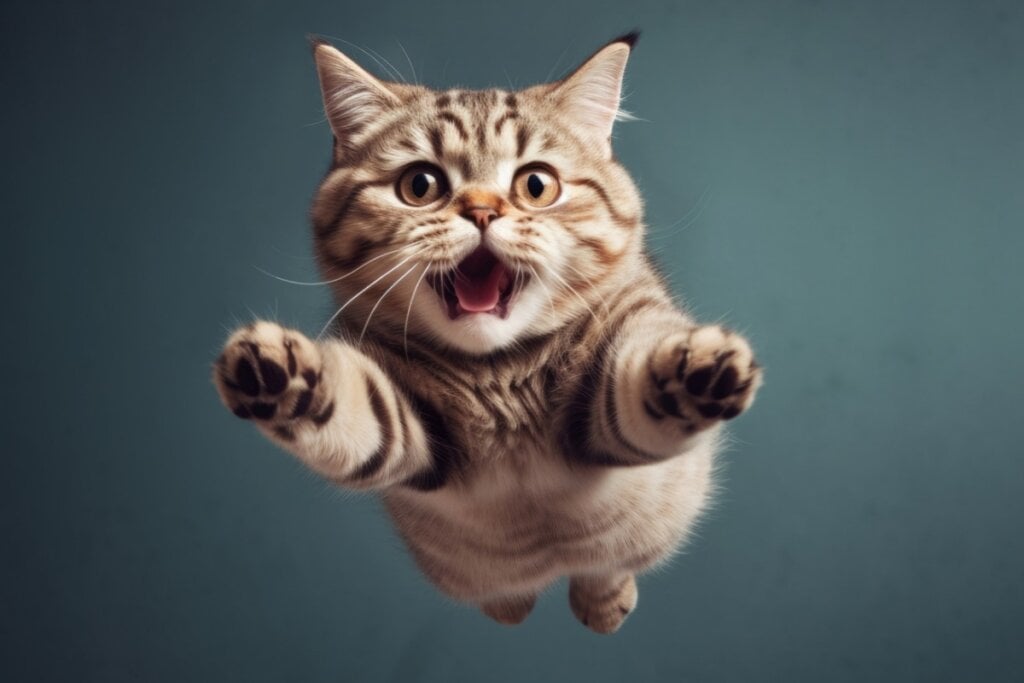 A visão dos gatos permite que eles tenham uma percepção tridimensional do espaço para saltar com segurança (Imagem: Nils Jacobi | Shutterstock)