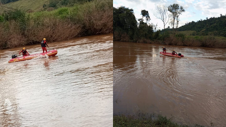 Homem é visto pedindo socorro e em seguida desaparece em rio no Oeste de SC