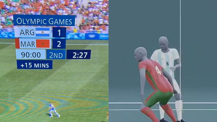 Jogo entre Argentina e Marrocos entra para a história dos Jogos Olímpicos (Foto: Reprodução)