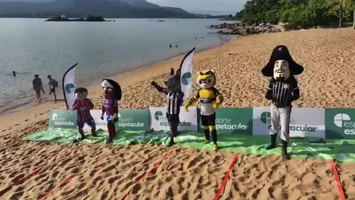 Largada dos Mascotes (Foto: TV Globo, Reprodução)