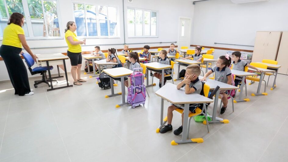Salas de aula foram revitalizadas com a verba