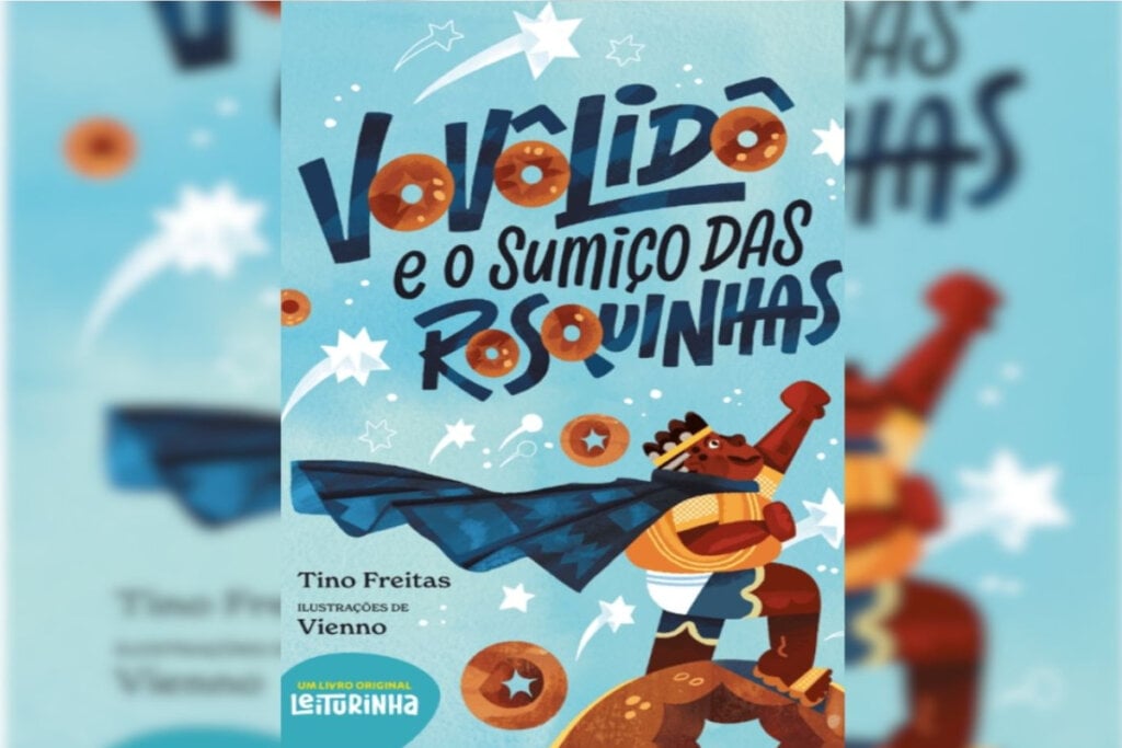 “VovôLidô e o sumiço das rosquinhas” narra um avô como um super-herói (Imagem: Divulgação | Original Leiturinha)