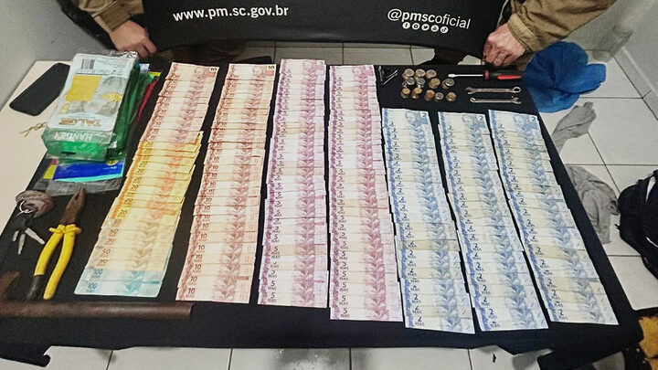 Disparos de alarme revelam tentativa de furto de R$ 1,5 mil em creche do Oeste de SC