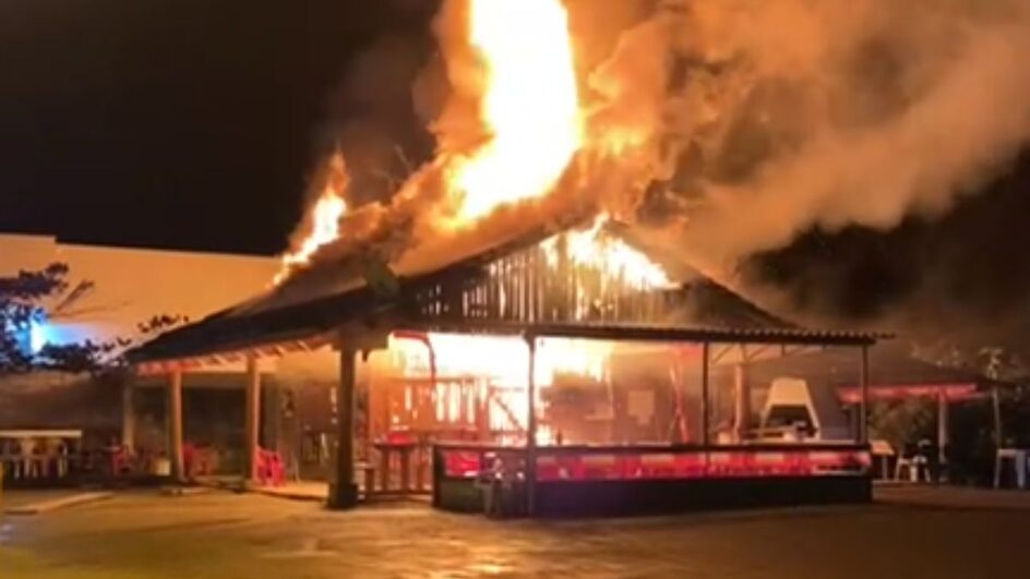 Incêndio em bar Águas Mornas