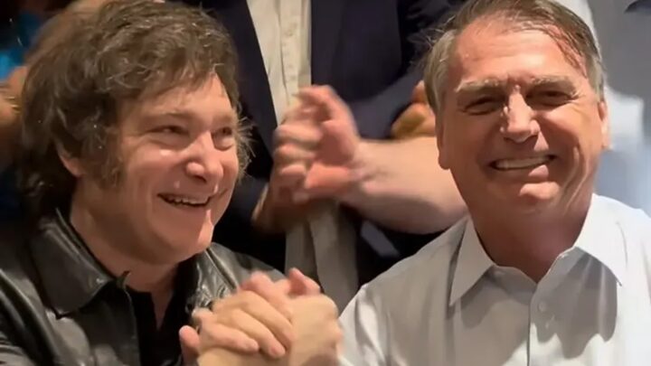 Javier Milei com Jair Bolsonaro