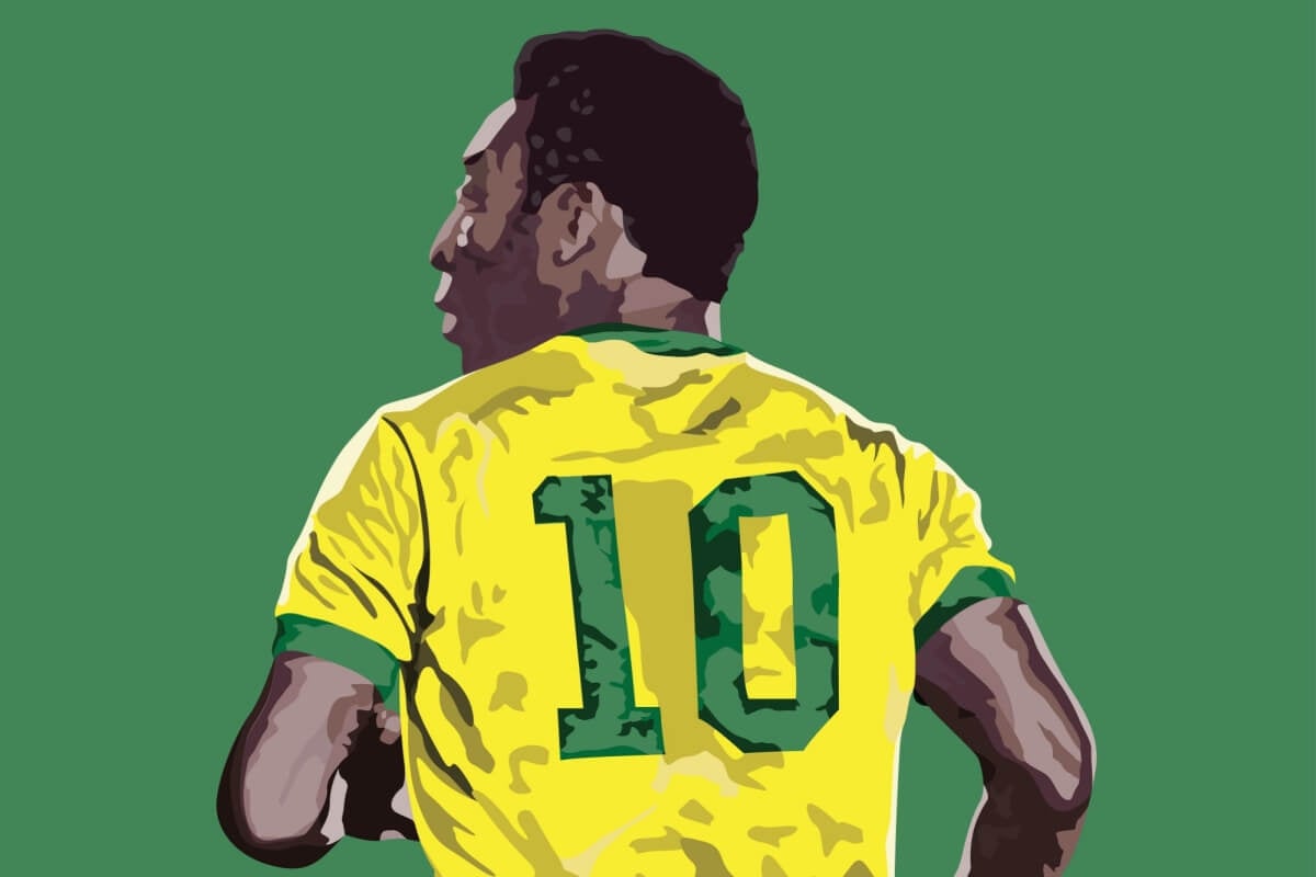 O futebol brasileiro se destaca com grandes jogadores (Imagem: Difer.studio | Shutterstock)