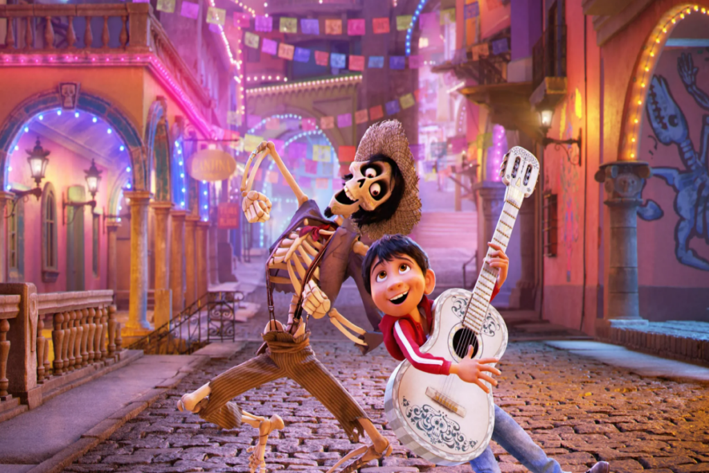 Em “Viva: A Vida é uma Festa”, Miguel passa por diversos desafios para seguir o sonho de ser um músico de sucesso (Imagem: Reprodução digital | Pixar)