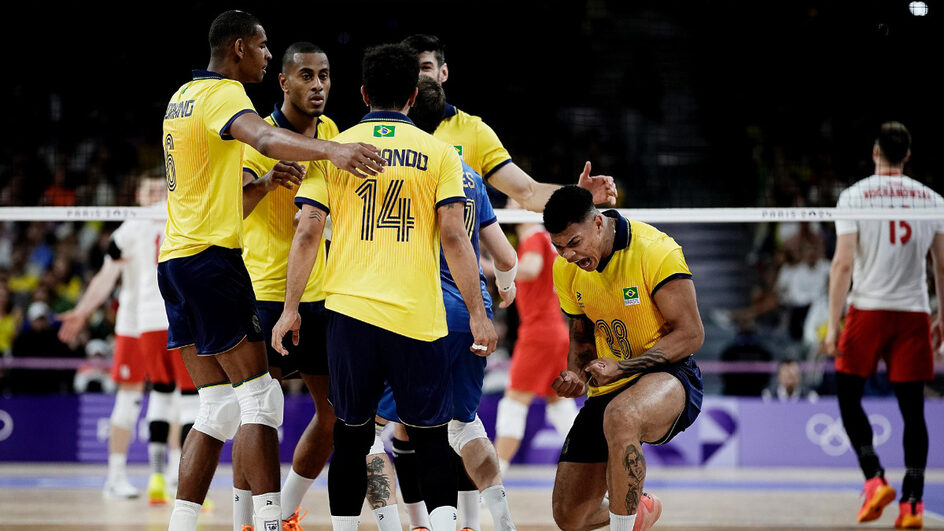 vôlei masculino brasil polonia paris 2024