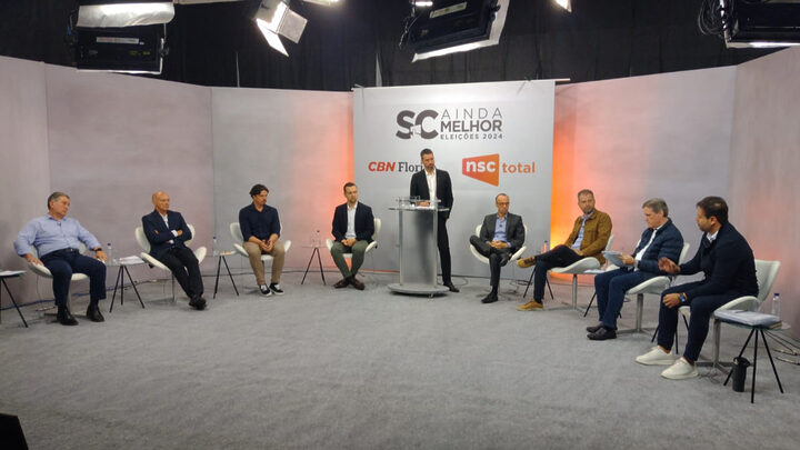 Assista ao debate da CBN e do NSC Total entre os candidatos a prefeito de Florianópolis (1)