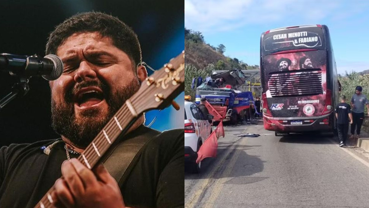 César Menotti estava em ônibus que sofreu acidente em MG; veja o estado de saúde