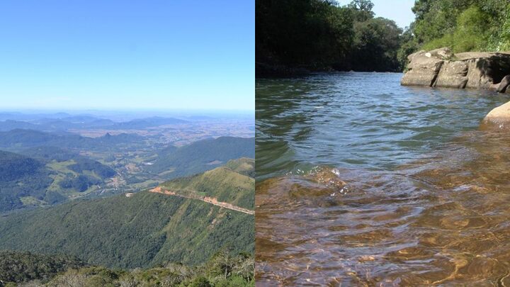 Timbé do Sul é conhecida por suas montanhas e águas cristalinas.