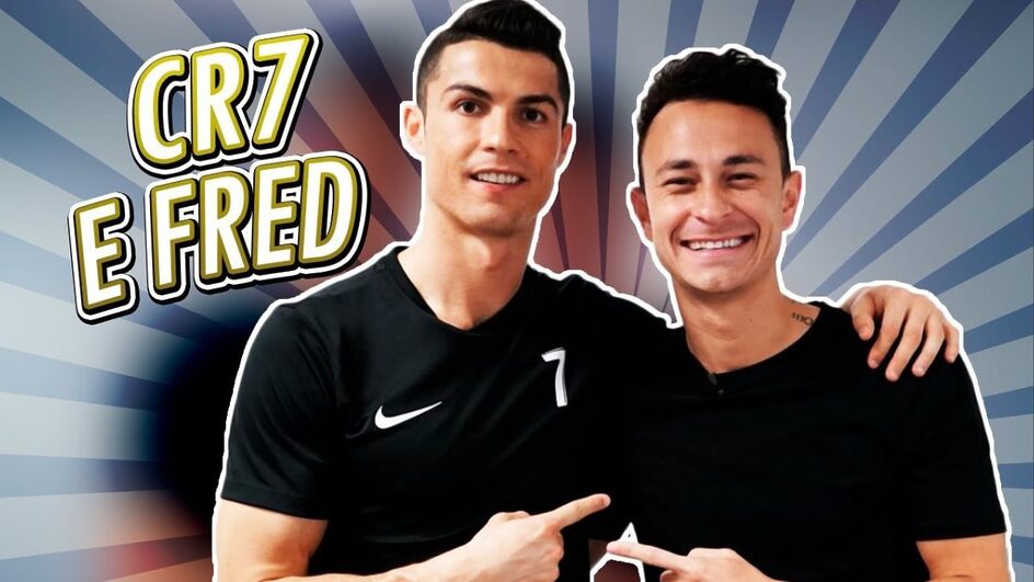Cristiano Ronaldo e Fred (Foto: Youtube, Reprodução)
