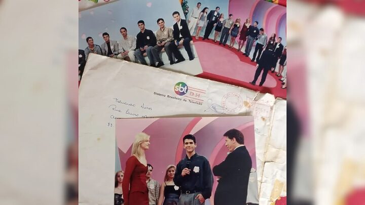 Silvio Santos e catarinense de Tubarão dividiram o mesmo estúdio em 1999.