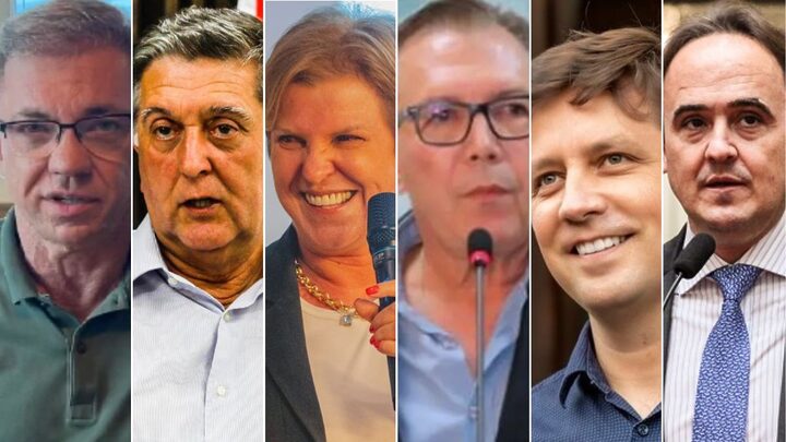 Ex-aliados estarão em lados opostos em eleições municipais de 2024 em SC (Fotos: Arquivo NSC)