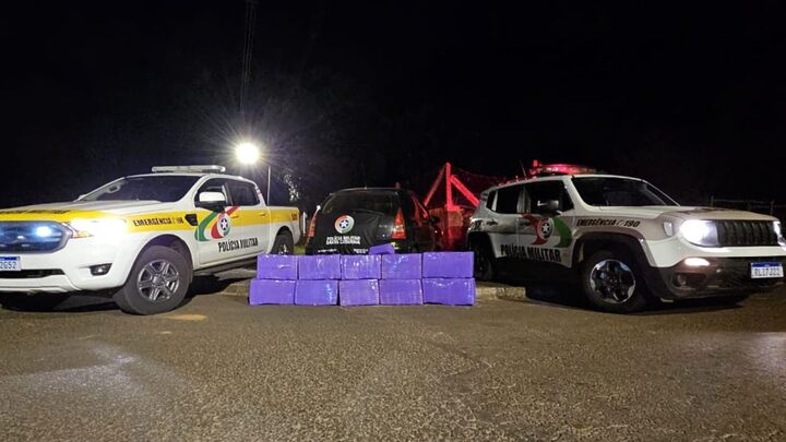 Maconha apreendida em Xanxerê ultrapassa a marca de 200 quilos.