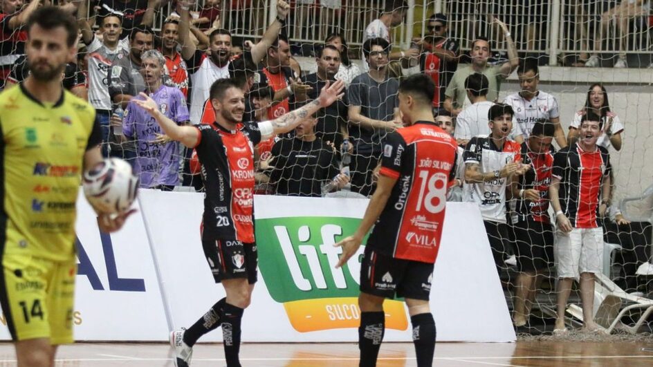 Jec Futsal e Jaraguá se enfrentam pela LNF (Foto: JEC Futsal, Divulgação)