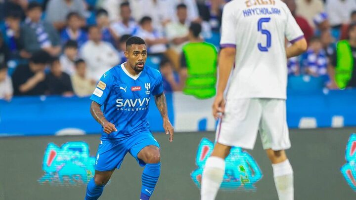 Malcon é dúvida para o jogo do Al-Hilal (Foto: Al-Hilal, Divulgação)