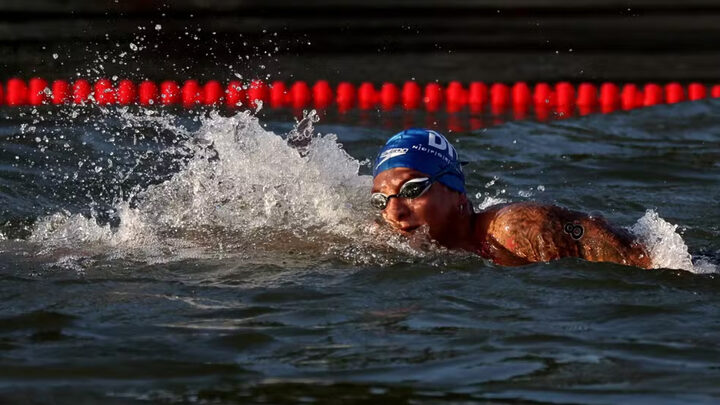 Maratona aquática Ana Marcela Cunha termina em quarto lugar em Paris 2024