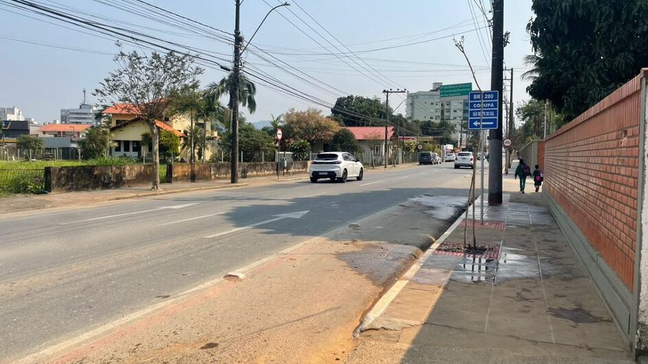 Motociclista morreu após colisão de moto com carro em Jaraguá do Sul