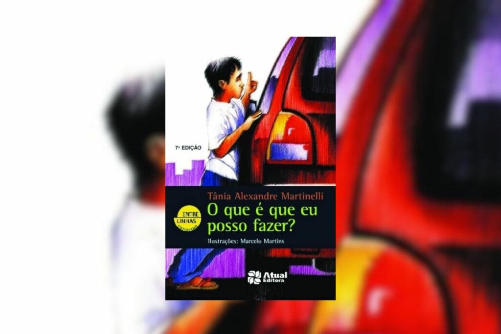 “O que é que eu posso fazer” narra a história de um jovem que presencia um assalto e passa a refletir sobre desigualdade social (Imagem: Divulgação | Editora Ática)