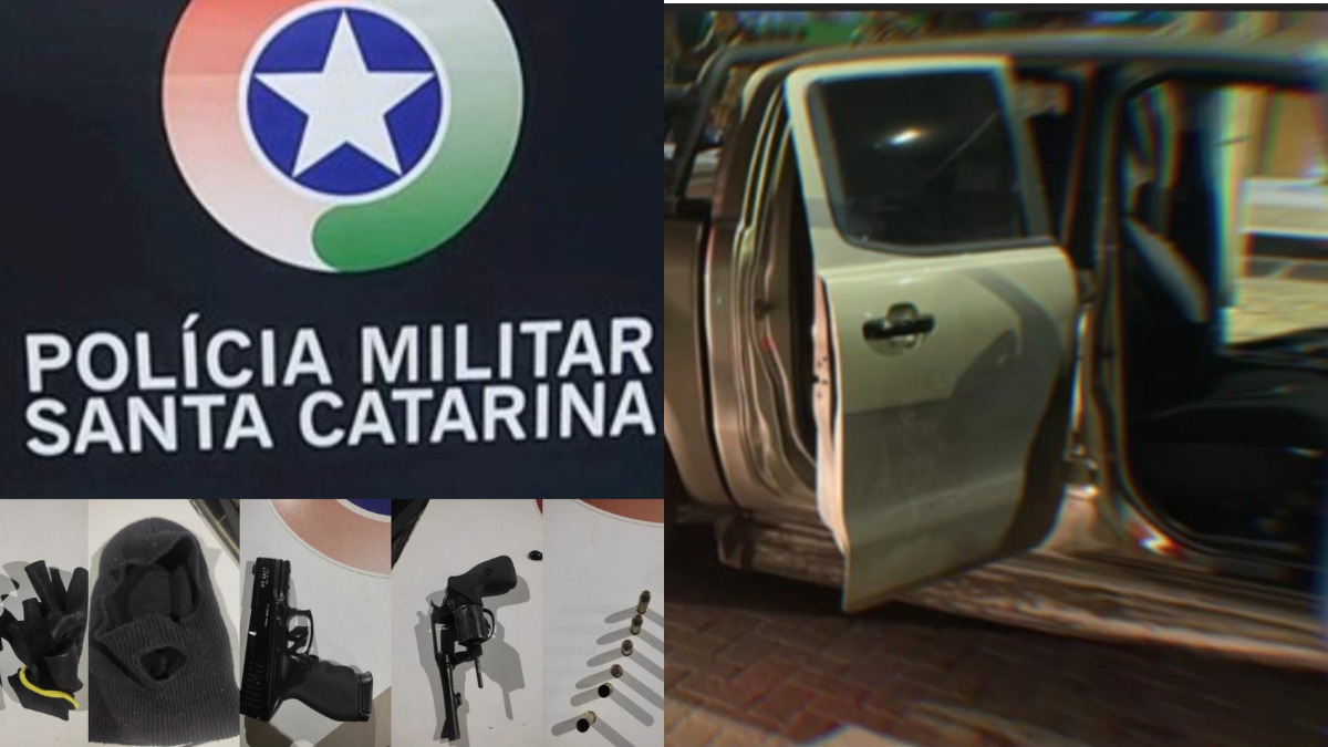 Perseguição com troca de tiros termina com suspeitos capturados em Criciúma