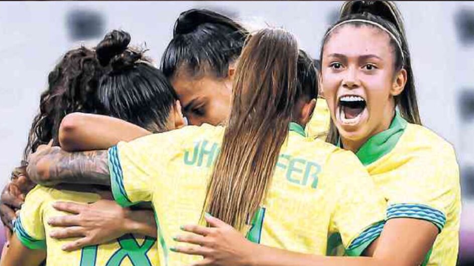 Seleção feminina do Brasil chegou à final olímpica de Paris 2024 para disputar o ouro contra os Estados Unidos (Foto: Gaspar Nóbrega, divulgação, COB)