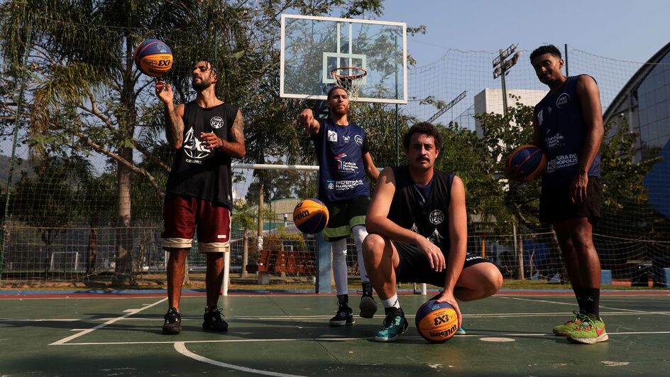 Time de SC representa grandes equipes de basquete no NBB Trio (Foto: Lucas Amorelli, NSC Total)