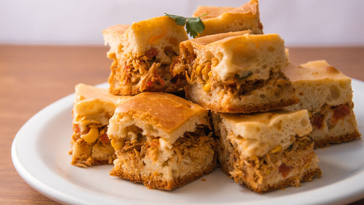 torta de frango de liquidificador