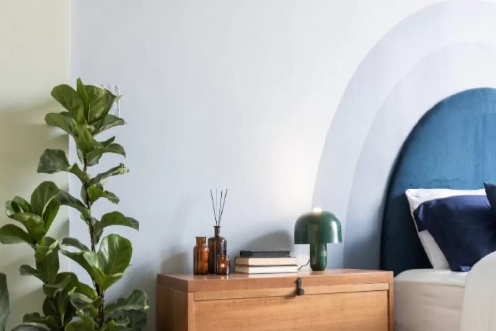 Verde e azul criam uma atmosfera relaxante (Imagem: Matheus Ilt | Divulga&ccedil;&atilde;o Suvinil)