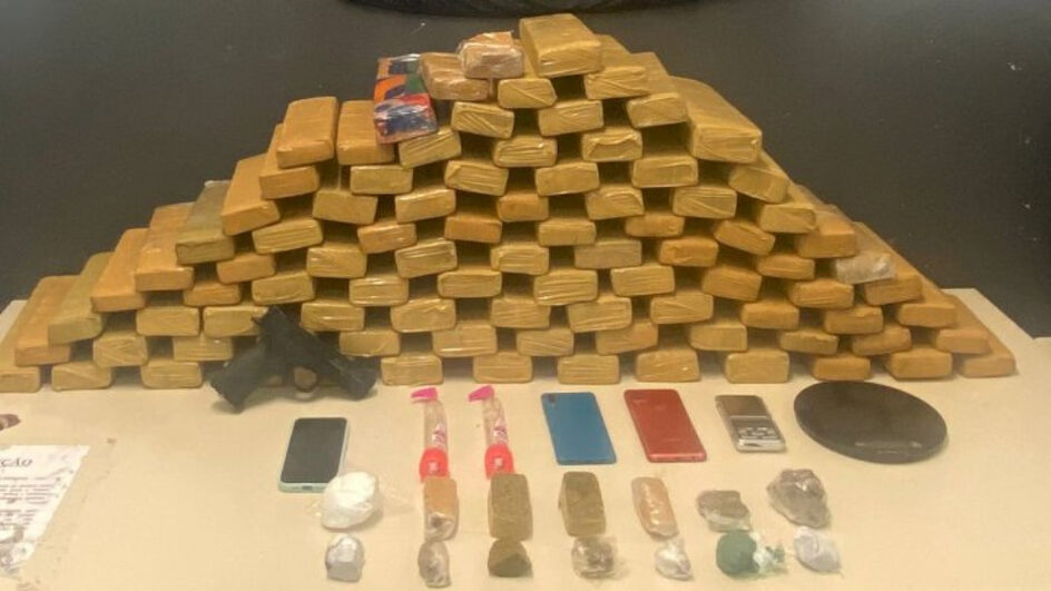Homem tenta esconder, mas polícia encontra mais de 64 quilos de maconha em Florianópolis