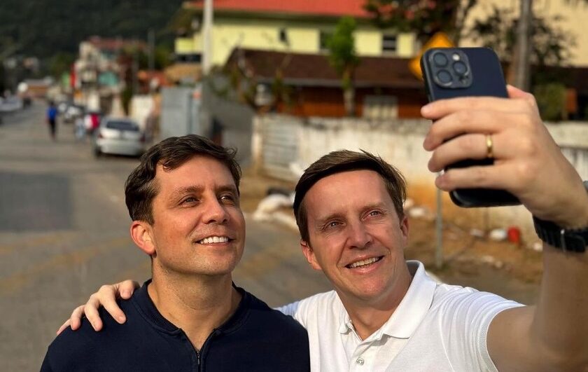 Fabrício Oliveira com Peeter Grando