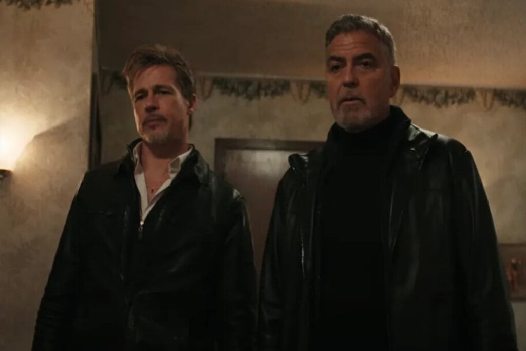 Em “Lobos”, dois solucionadores profissionais se unem em uma noite caótica para encobrir um crime que foge do controle (Imagem: Reprodução digital | Sony Pictures)