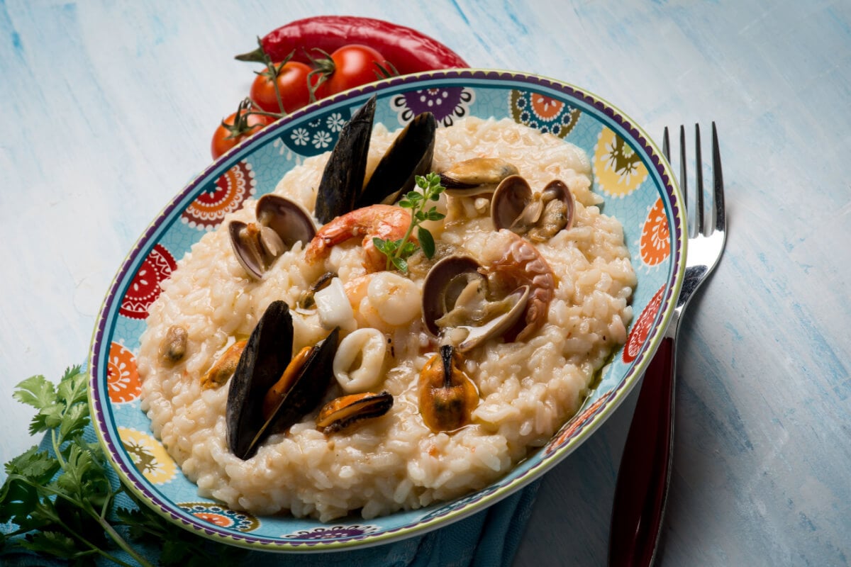 Risoto de frutos do mar (Imagem: marco mayer | Shutterstock)