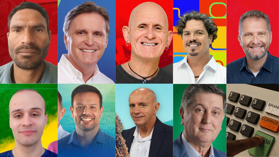 Azul é a cor preferida em campanhas de candidatos a prefeito de Florianópolis