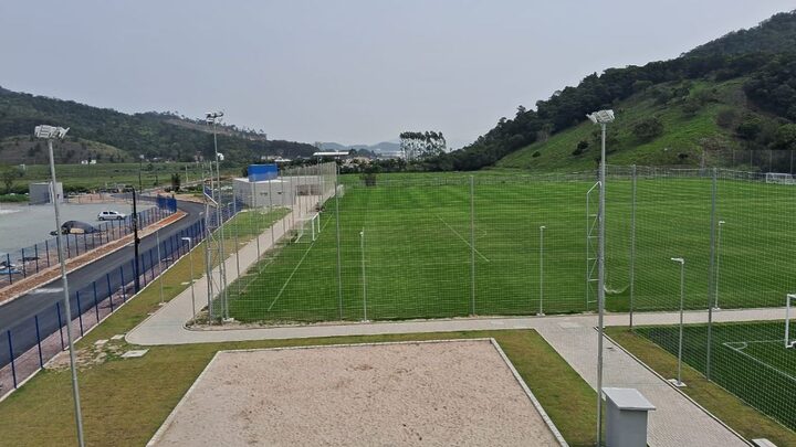 Barra inaugura CT em Santa Catarina (Foto: Marcos Jordão, NSC Total)