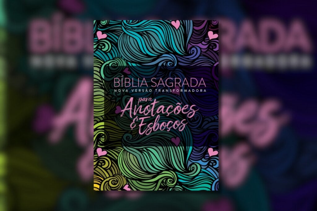 “Bíblia NVT para Anotações e Esboços” destaca versículos, registra ideias, reflexões, referências, memórias e outras anotações das passagens favoritas da Bíblia (Imagem: Divulgação | Editora Mundo Cristão)