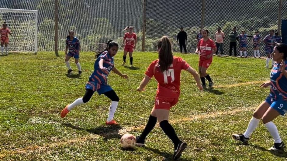 Campo de futebol doado para time indígena de SC (Foto: Divulgação)