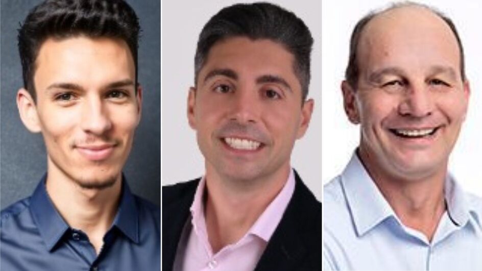 Candidatos a prefeito de Joaçaba nas Eleições 2024 (Fotos: TSE, Divulgação)
