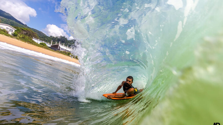 Circuito catarinense de Bodyboarding movimenta praia de Balneário Camboriú (Foto: Divulgação, Andre Deichmann)