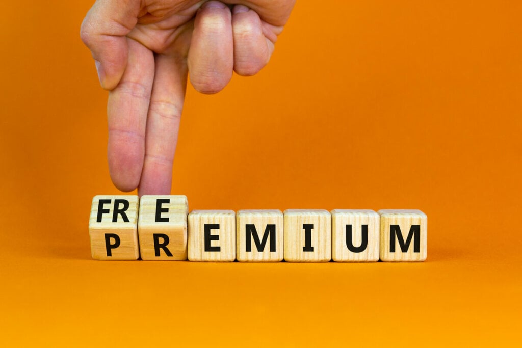 O modelo freemium combina versões gratuitas e pagas de um serviço e atrai um grande número de pessoas (Imagem: PeopleImages.com – Yuri A | Shutterstock)
