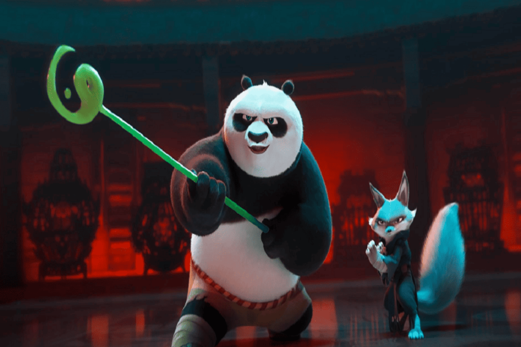 Po passa por grandes desafios como líder espiritual em ‘Kung Fu Panda 4’ (Imagem: Reprodução digital | DreamWorks Animation)