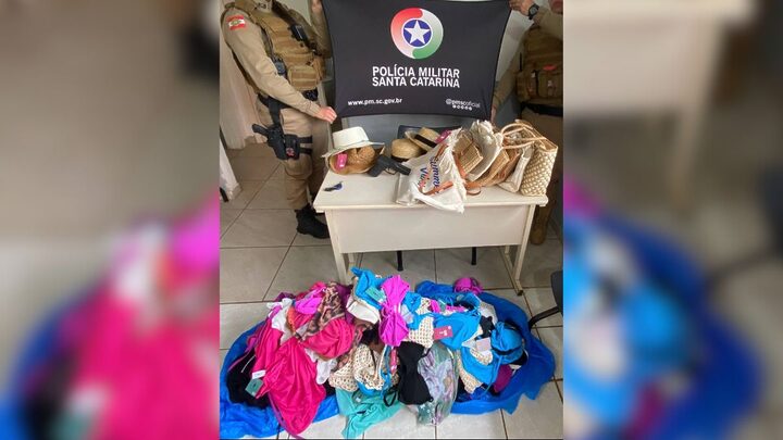 Chapecó registrou um caso de furto a uma loja de roupas.