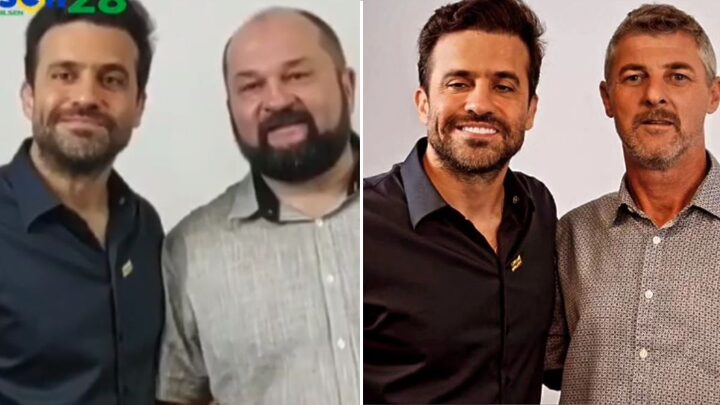 PRTB de Pablo Marçal tem dois candidatos a prefeito em SC, que têm usado vídeos ao lado do ex-coach (Fotos: Instagram, Reprodução)