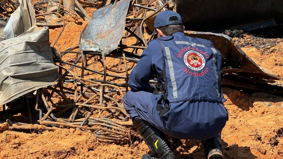 Perícia de incêndio em Criciúma releva motivo do sinistro.