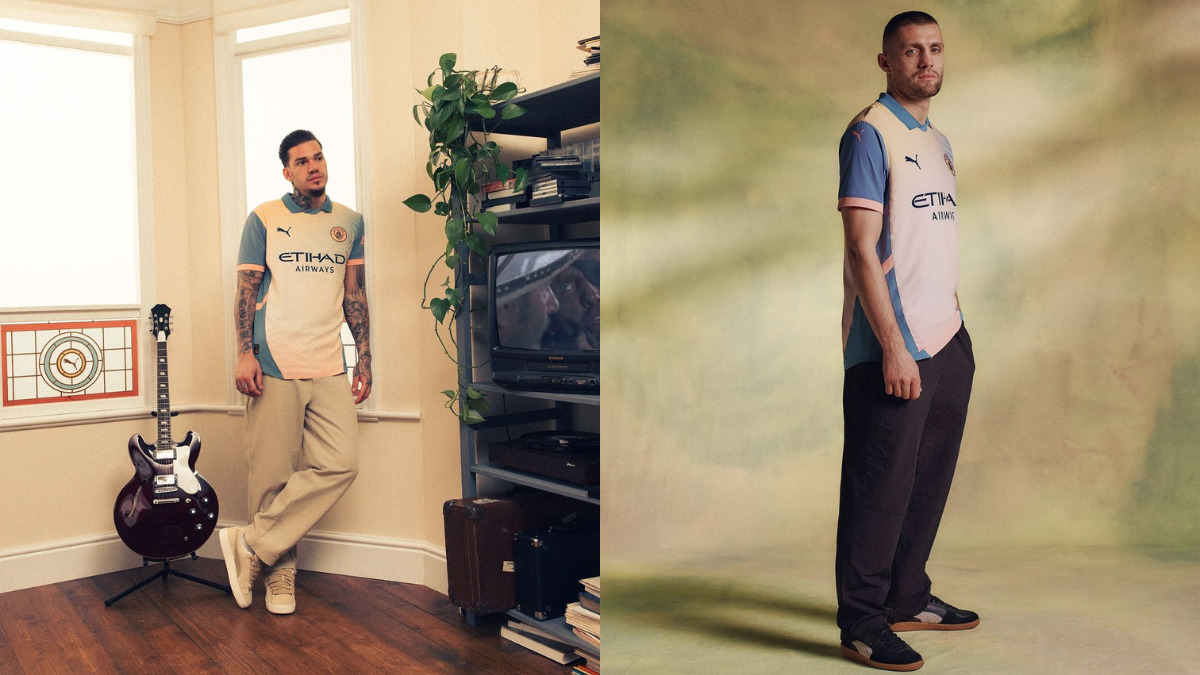 Veja imagens do novo uniforme do Manchester City