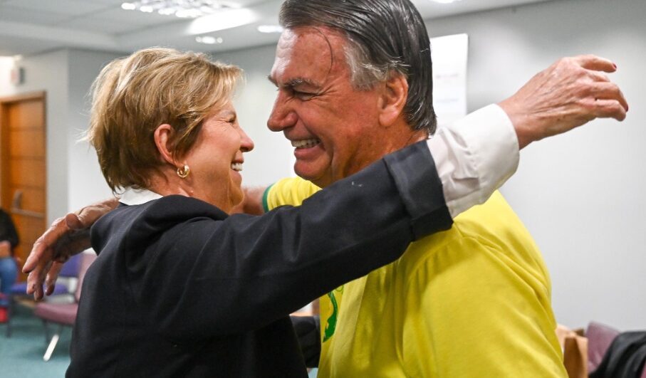 Adeliana com Bolsonaro