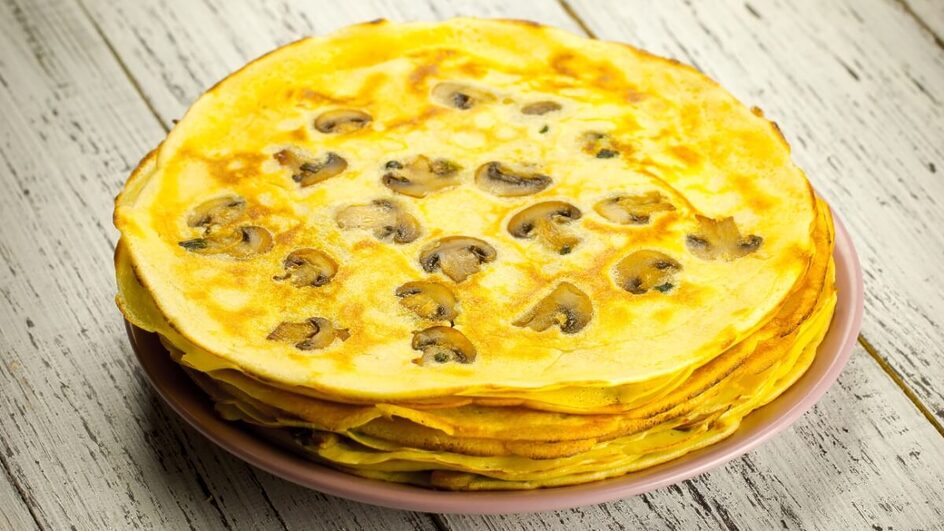 Crepioca de shimeji (Imagem: Serhiy Shullye | Shutterstock)