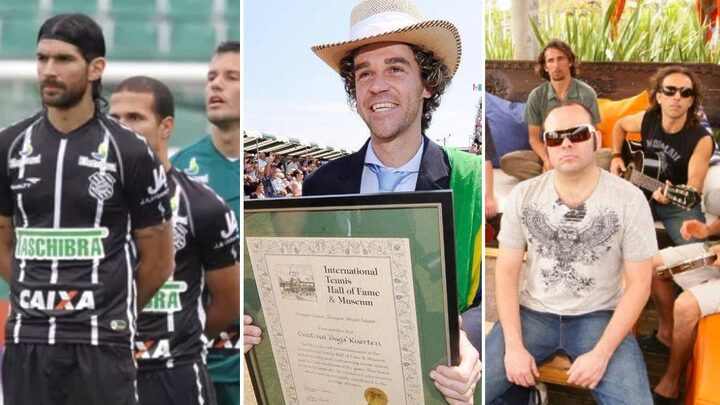 Florianópolis tinha Figueirense na Série A, Guga entrando no hall da fama e Dazaranha comemorando 20 anos (Fotos: Arquivo NSC)