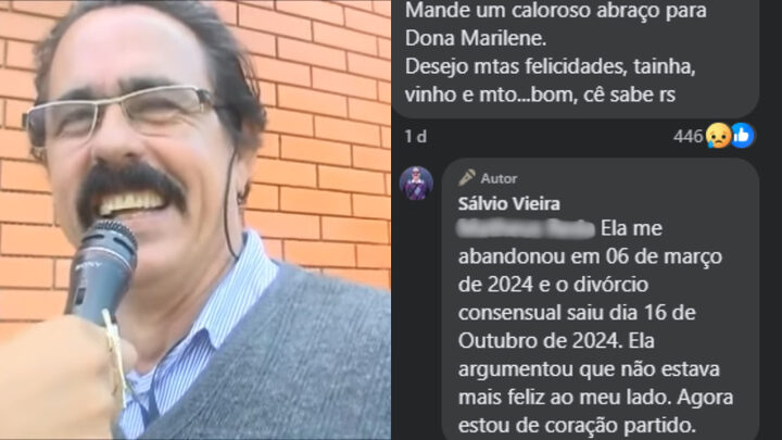 De coração partido, dono do meme tainha, vinho e muito... diz que polarização política causou divórcio (1)