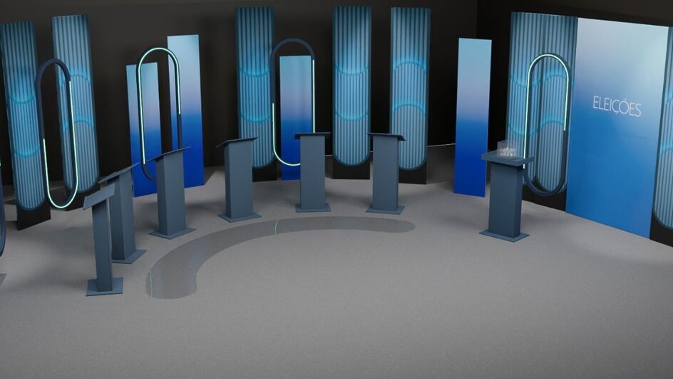 Candidatos de cinco cidades de SC participam de debate nos estúdios da NSC TV (Foto: NSC, Divulgação)